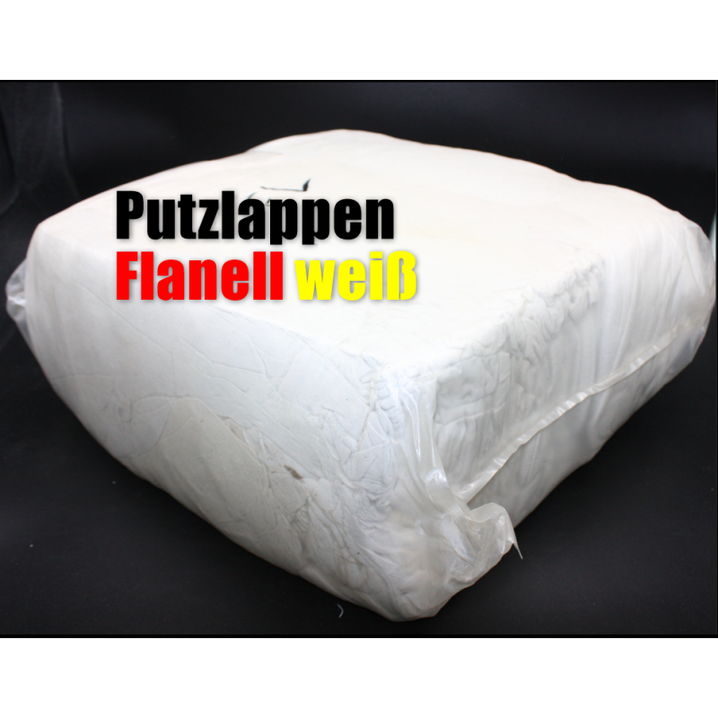 Putzlappen Flanell weiß