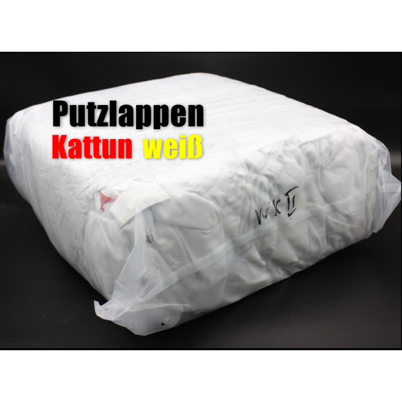 Putzlappen Kattun weiß